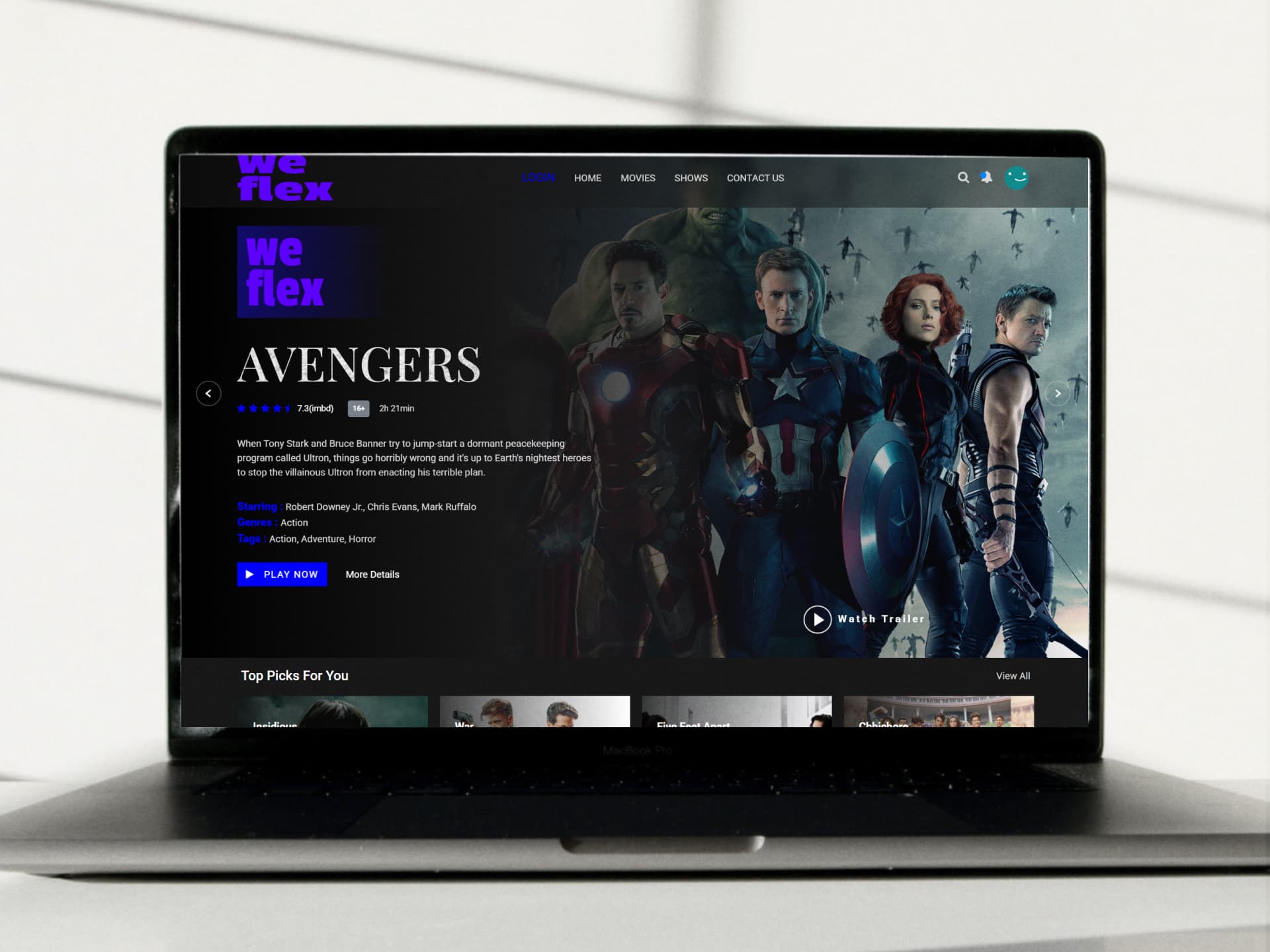 WEflex website